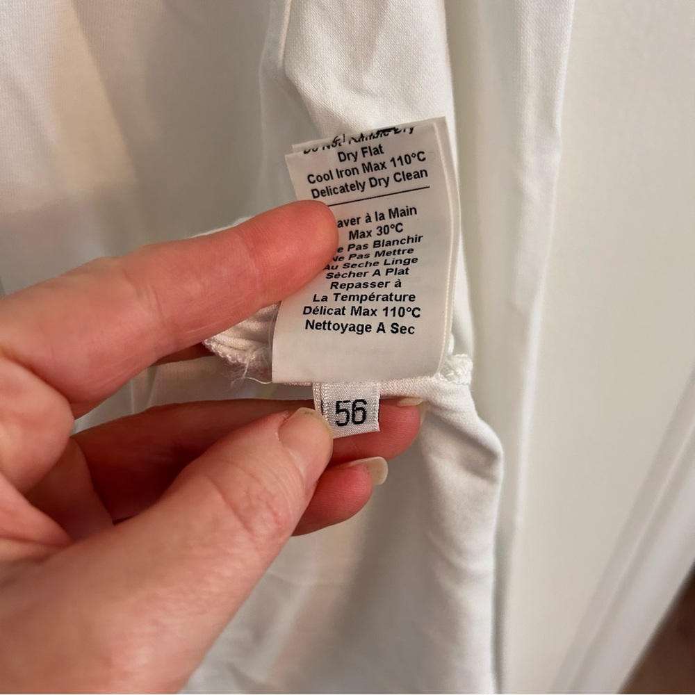 Alpha Studio white cotton elastane button down co… - image 7